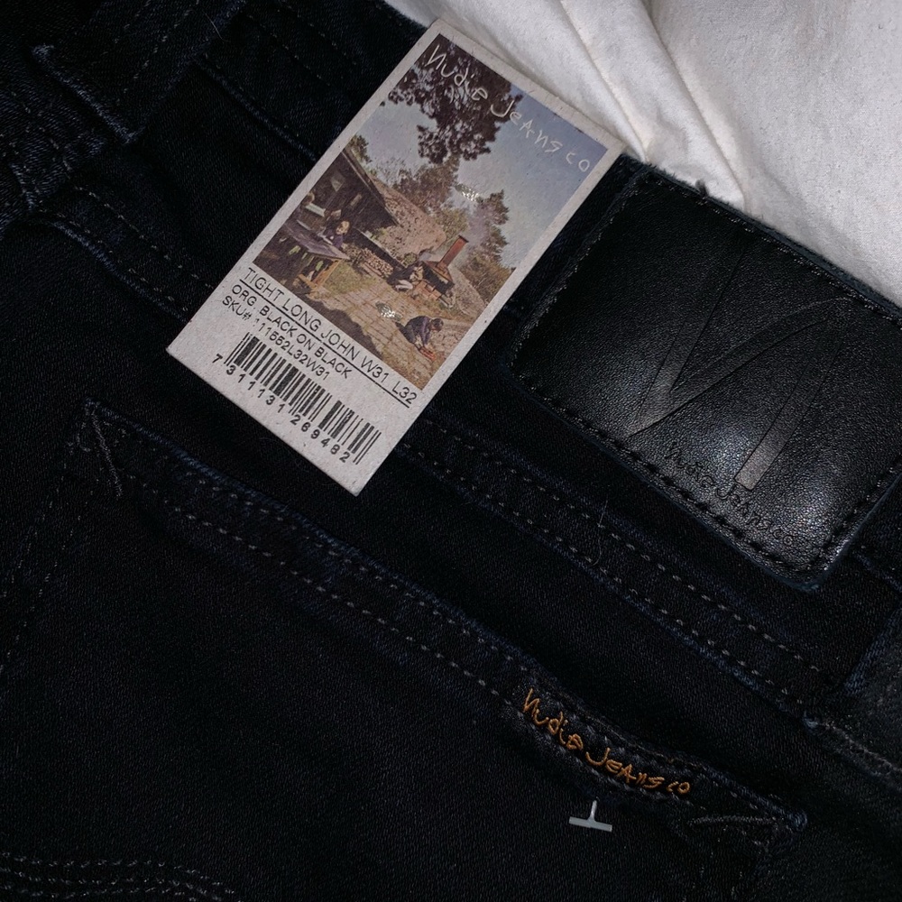 Two Tone Black Nudie Jeans